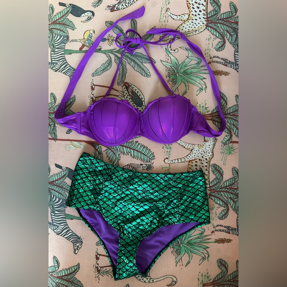 Disney Purple and Green Bikini